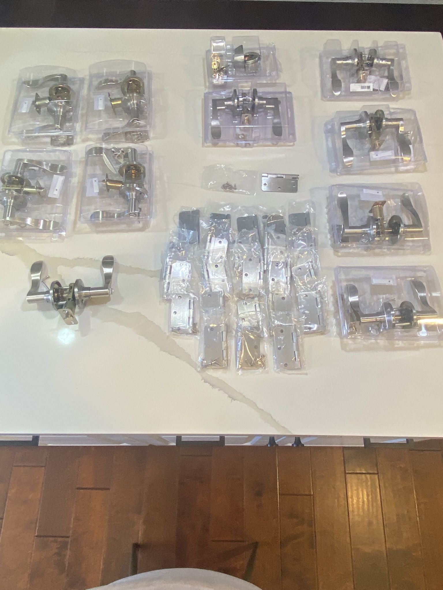 Free Brushed Nickel Door Handles and Hinges