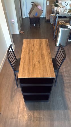 Dining Room High Table with 2 Chairs