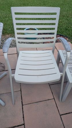 Outside chairs and tables
