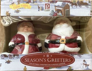 Publix Santa And Mrs Santa Salt And Pepper Shakers, Sold In 2000, New, Never Handled