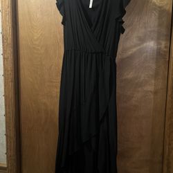 Grecerelle Woman’s Black High/low Dress