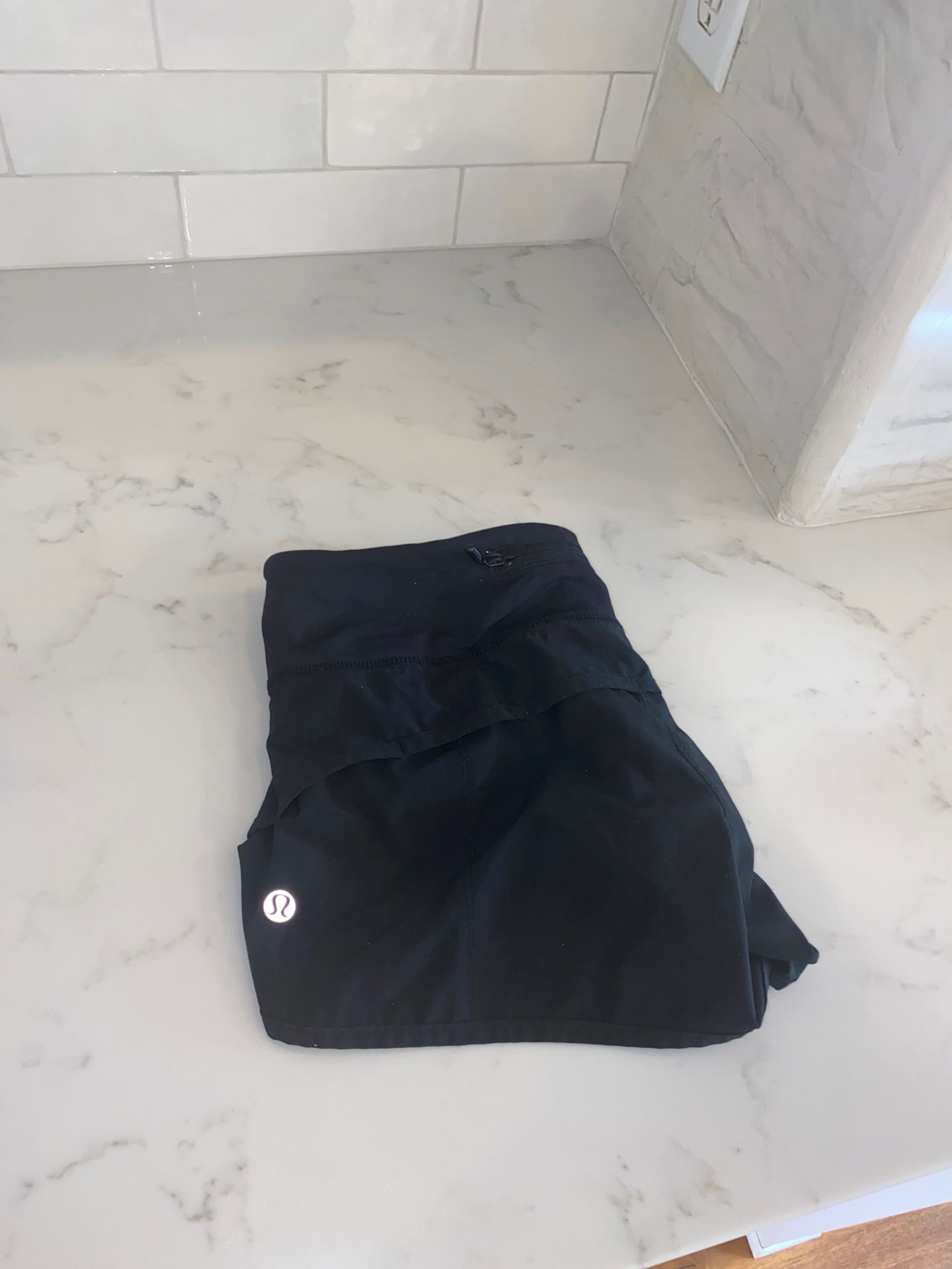 size 2 black lulu lemon shorts!