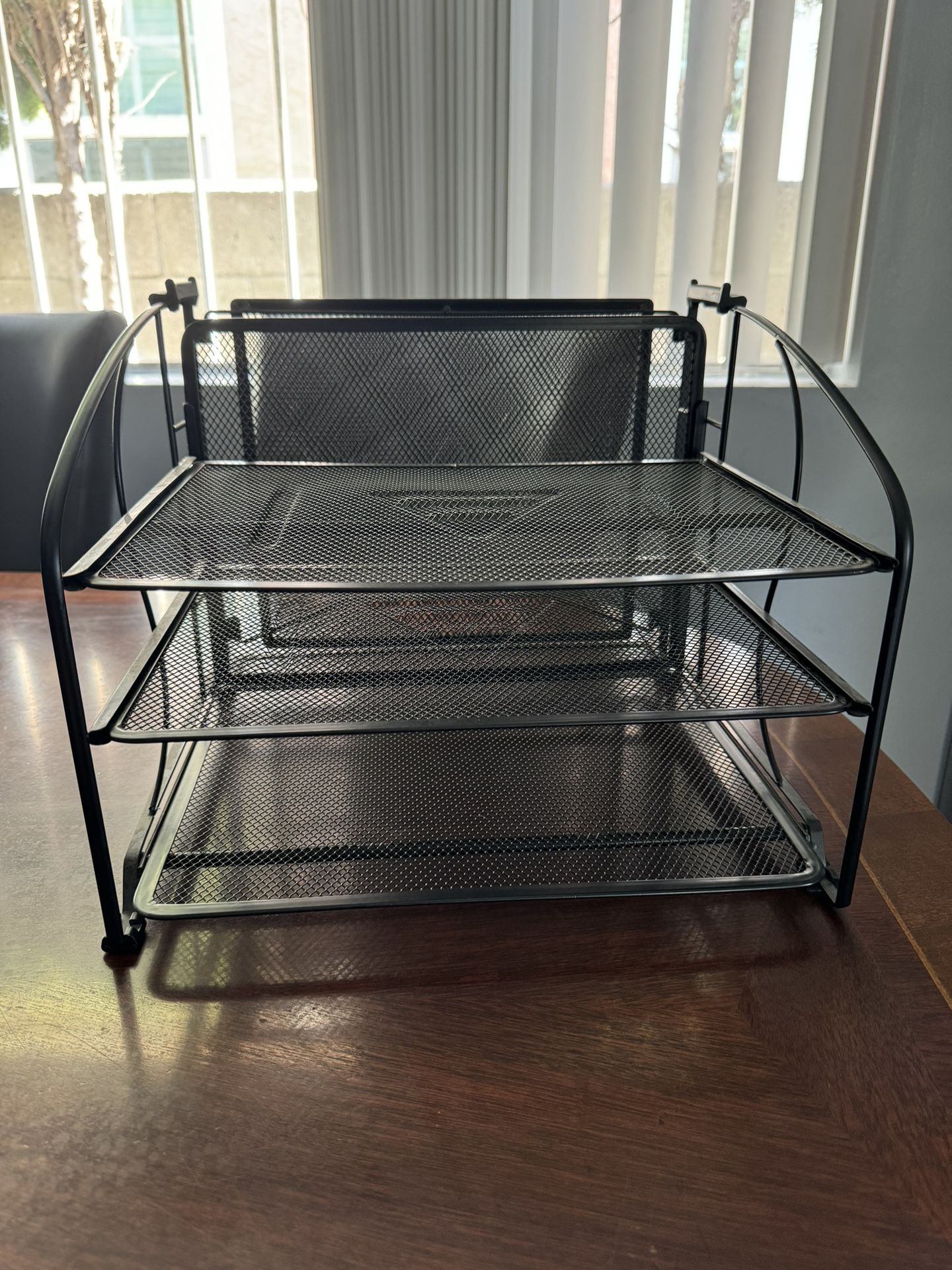 Desk Organizer 3 Tray w/Hanging File Holder