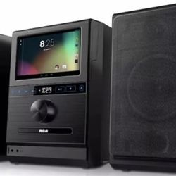 RCA  Internet CD FM Music System RCS13101E Os Android 4.4 Wifi Tablet YouTube