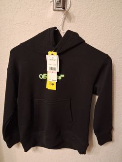 Off-White Black Kids Hoodie with Tags