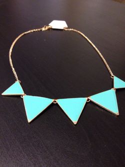 Turquoise Alloy Necklace