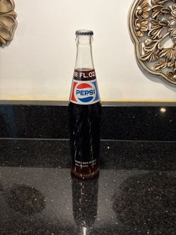Vintage 1970s to 1980s Pepsi-Cola 16 FL. OZ. Glass Bottle Collectible