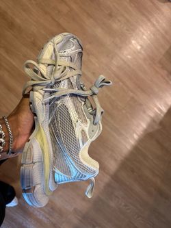 Balenciaga 3XL Sneakers — Silver/White, Size 43 (US 10)