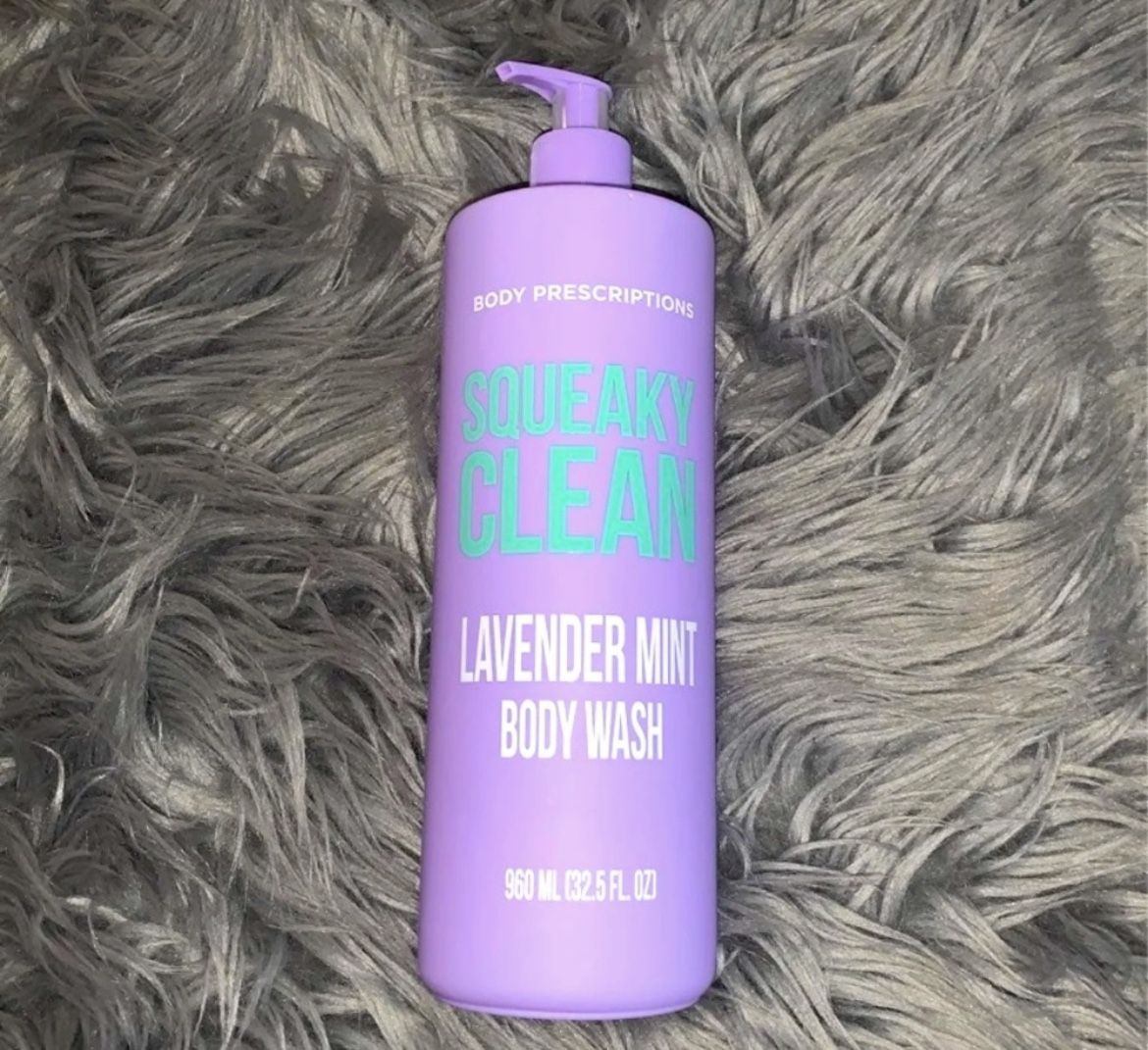 Body prescriptions squeaky clean Lavender and mint body wash