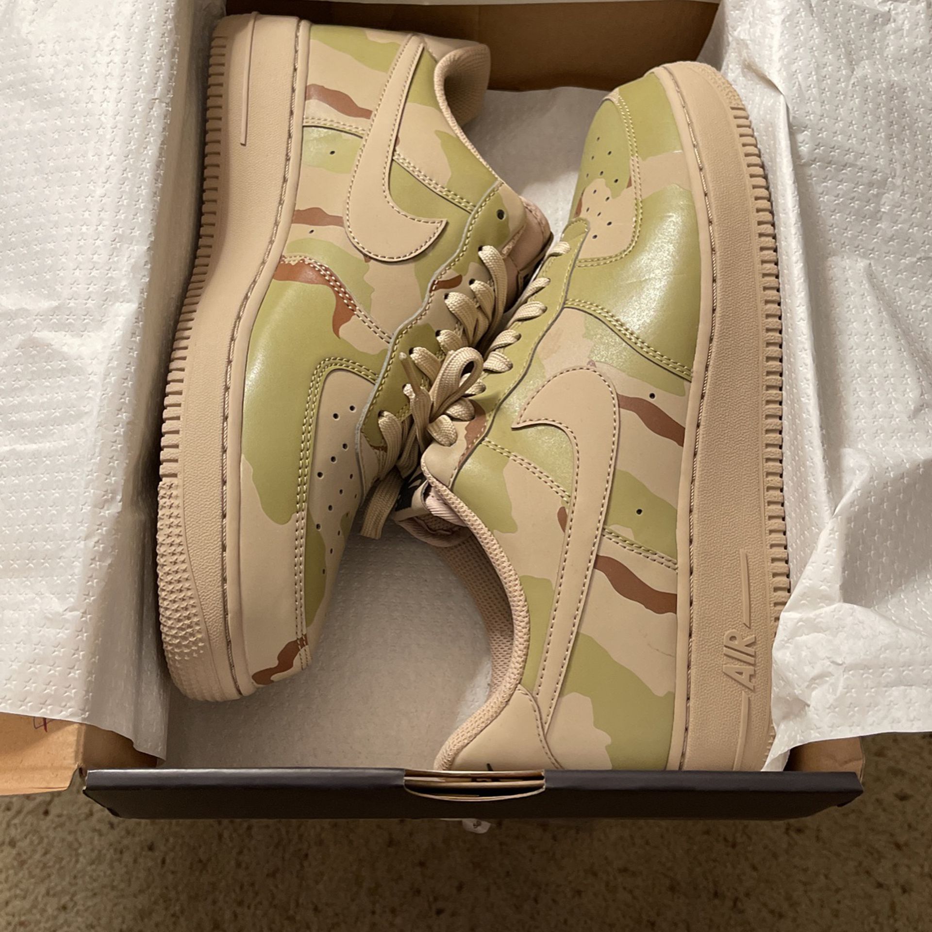 Nike Air Force 1 Low '07 LV8 'Reflective Desert Camo' Size 9.5 for