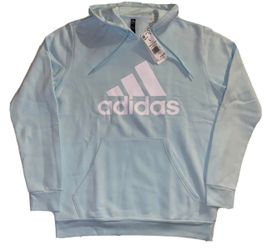 Adidas Pullover Hoodie Sweatshirt Blue Mens L & XL IB9414 NWT MSRP $65