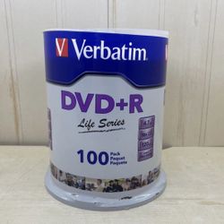 Verbatim DVD+R Life Series 100 pack New Sealed