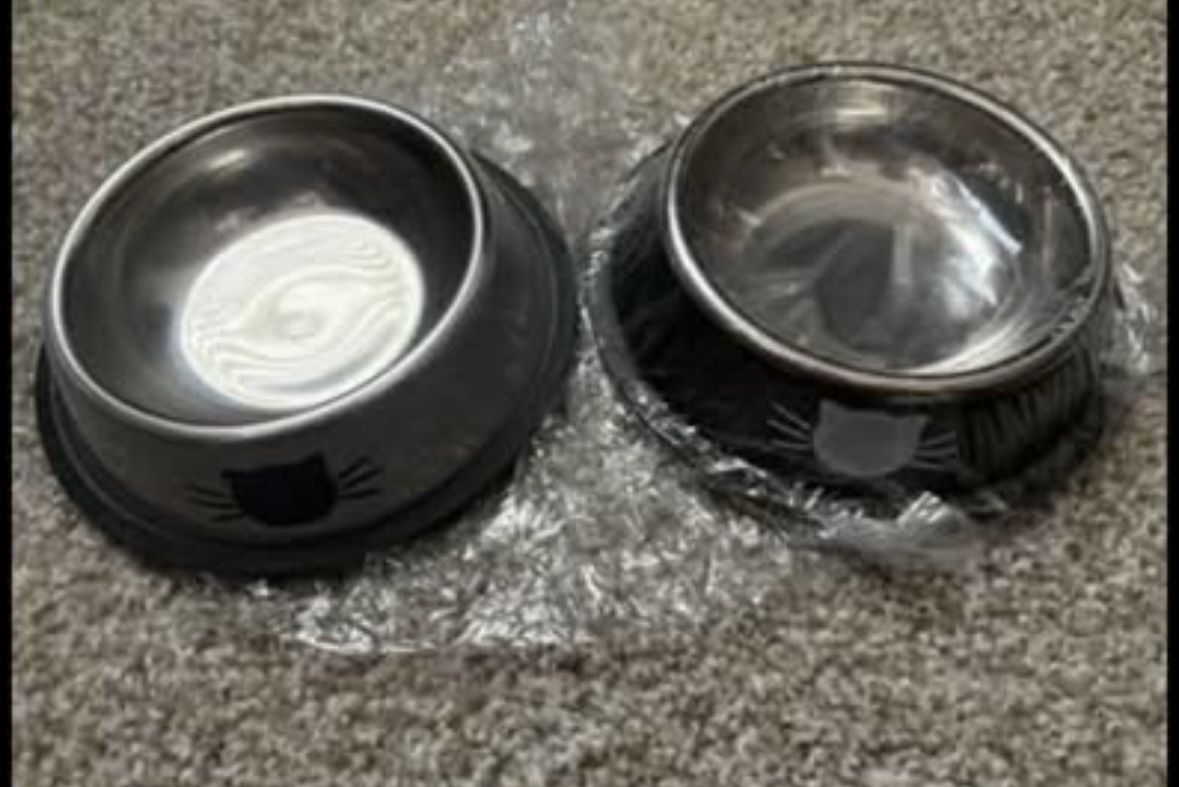 Cat bowls 8 oz stainless steel
