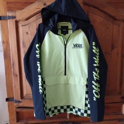 Vans Off The Wall Checkered Windbreaker Size Large 