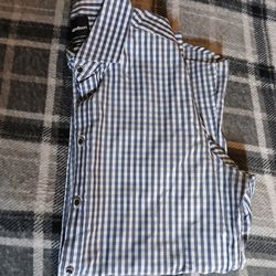 Strellson  black and blue stripes  small