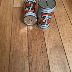 Rare Vintage 7up Can Bank
