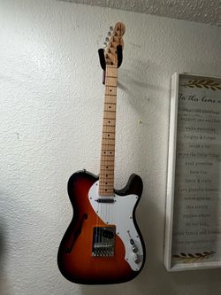 Squire Sunburst Telecaster Semi Hollow.