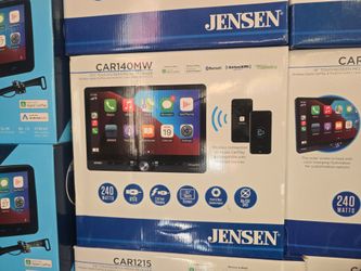 Jensen CAR140MW 10.1” Touchscreen Stereo – Wireless Apple CarPlay & Android Auto