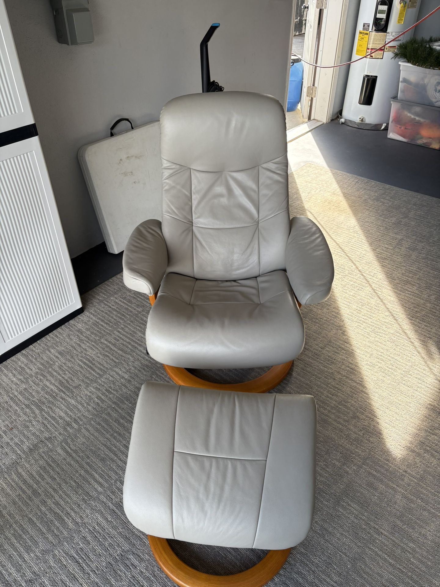 Fjords Muldal Recliner Chair - Sandel Tan Leather