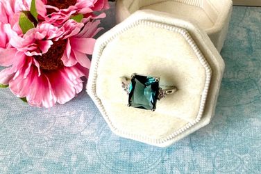 Sterling Silver Princess Ring, Size 8