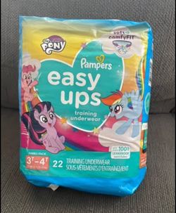 Pampers Easy Ups My Little Pony Potty Training Pants Girls 3T-4T, 22 Count