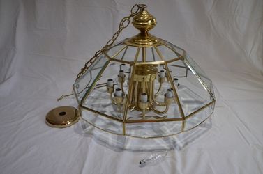 Brass chandelier