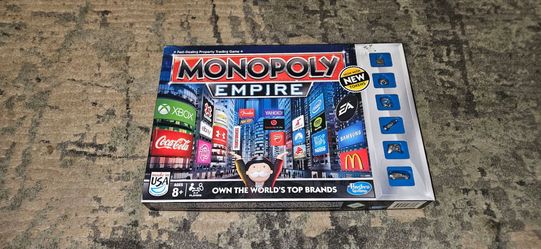 MONOPOLY Empire Silver Ed Board Game A4770 Like New 100% Complete Excellent Condition!