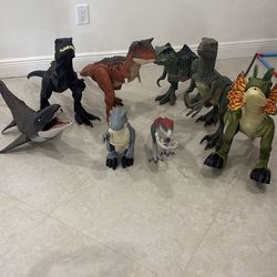 Jurassic World Colossal Figures and Fisher Price Dino