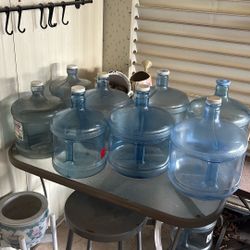 Eight Water Bottles