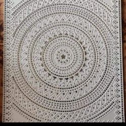 Handmade Mud Work Wall Decor Canvas