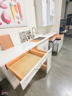 White Framed Shaker Cabinets