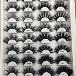 16 “25mm” lashes