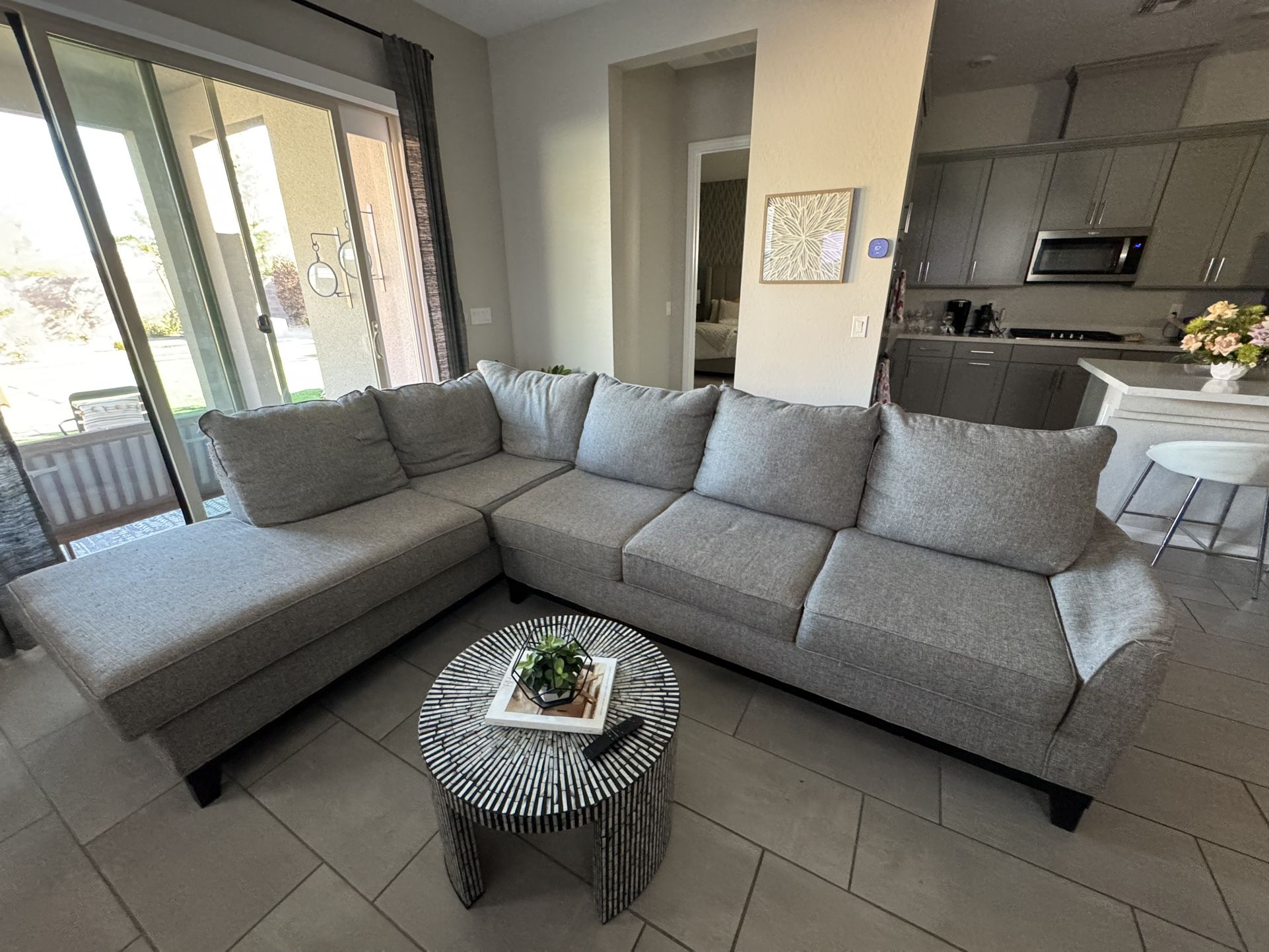Large Grey Sectional- Available 3/29 At The Stonegate Community Garage Sale In Summerlin