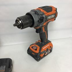 Ridgid R86116 18v Li Ion Brushless 1 2 Hammer Drill Set With Two