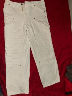 White ftp carpenter work pants size 32