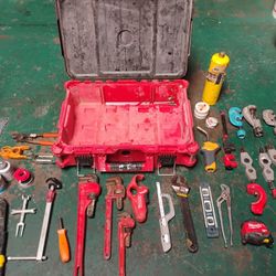 Milwaukee Pack Out  With Plumbing Tools.
