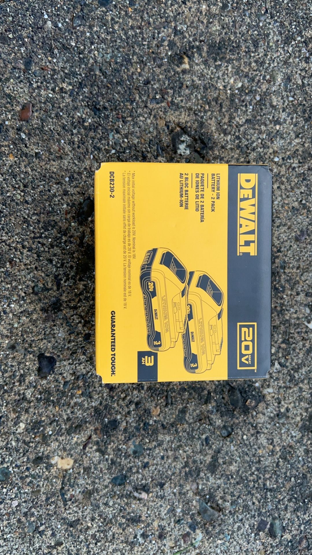 Double Pack Dewalt Batteries 20v 3ah