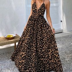 Leopard Print Dress Small