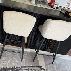 Two Soft Barstool Chairs (NEW)