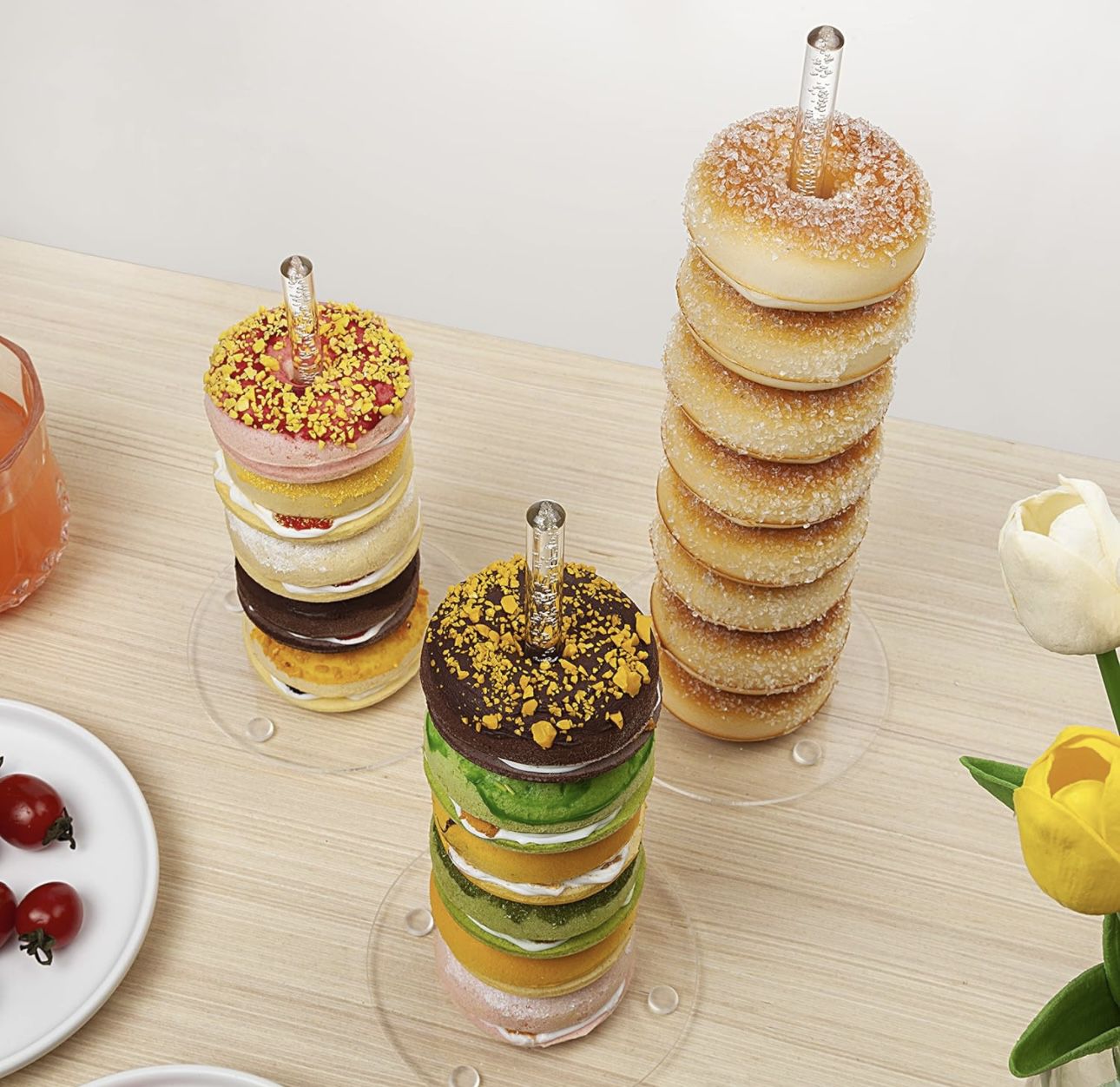 Clear Acrylic Bagel Donut Stand