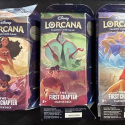 Lorcana 1st Release Starter Decks 3 Decks