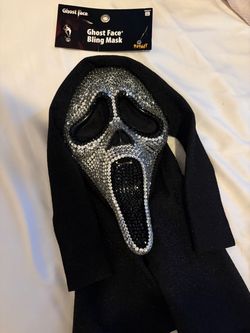 Ghost face bling mask