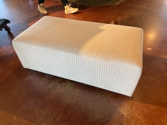 STEELCASE Coalesse Rectangular Pale Houndstooth Ottoman