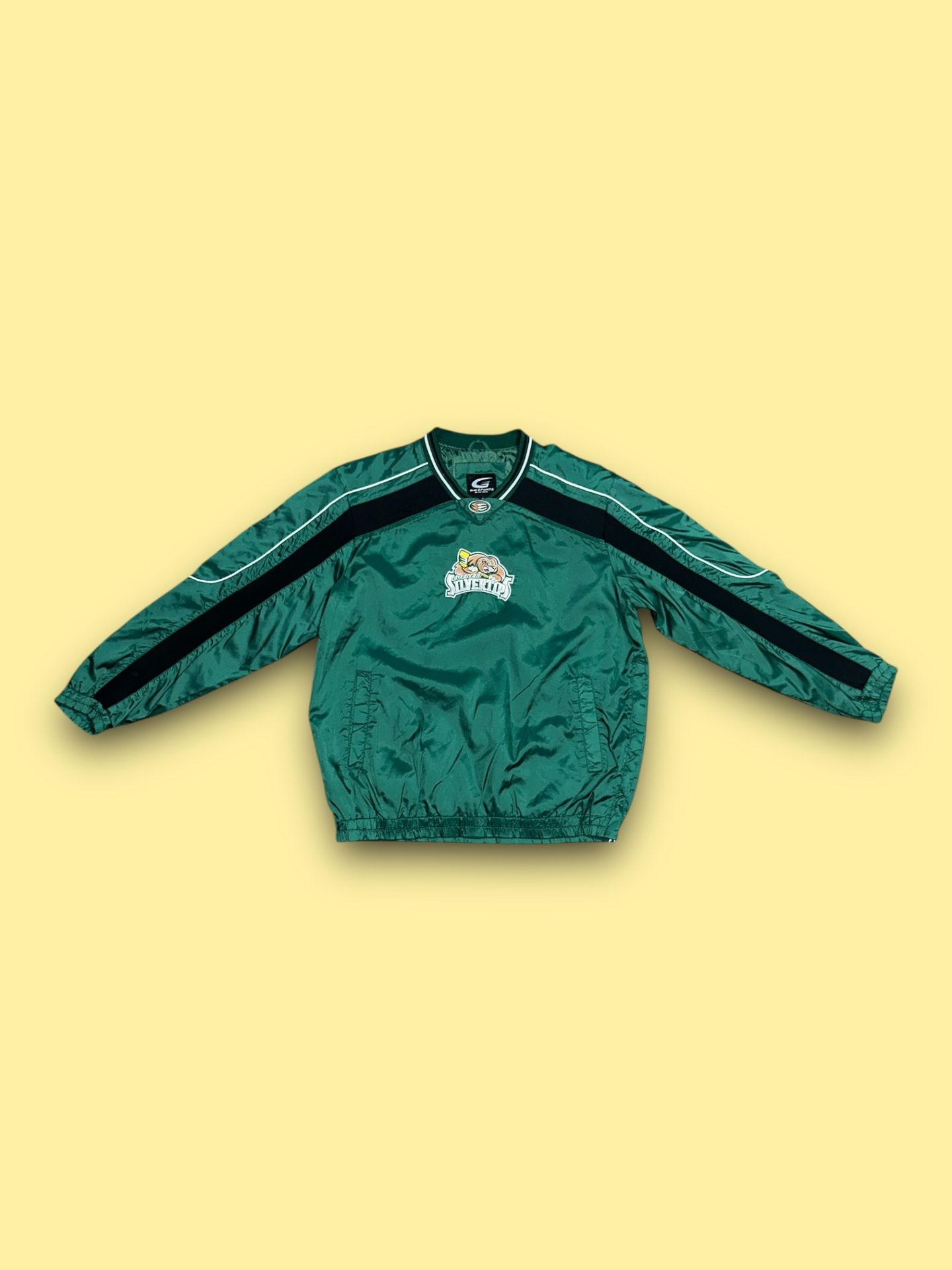 Vintage Everett Silvertips hockey G3 sports pullover windbreaker jacket