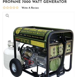 Propane 7000 Watt Generator 