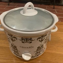 Crock-Pot 3 QT White Round Slow Cooker