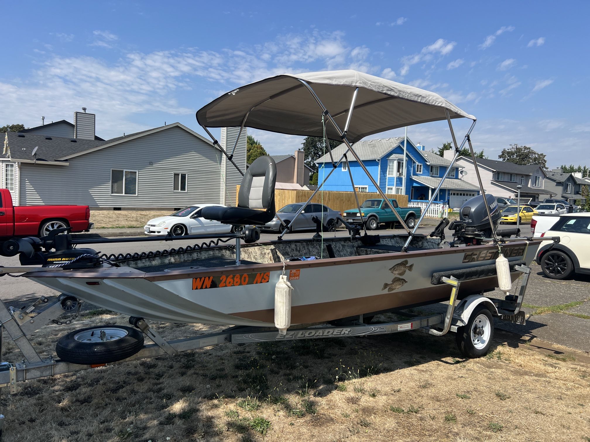 2002 Crestliner Aluminum Boat