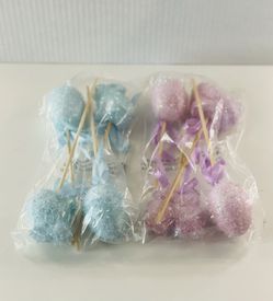 Easter Craft Styrofoam Egg Decorative Picks, Multi-Color, 16 Units- Palillos decorativos de huevo de poliestireno