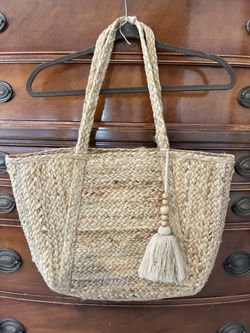 Boho Natural Fibers Tote Bag