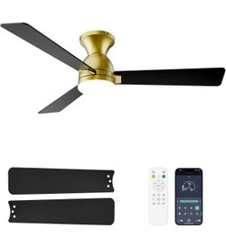 48 inch 3-blade ceiling fan with lights